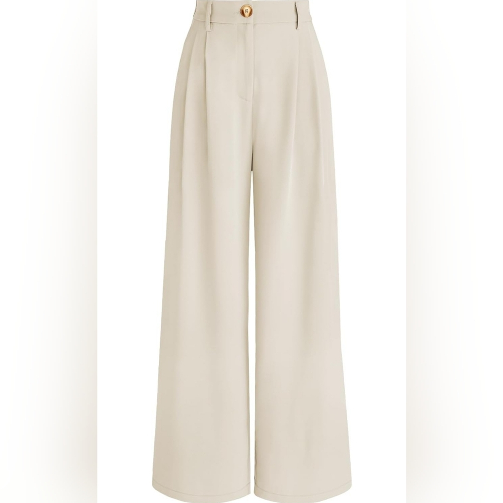 High Waisted Wide Leg Trousers